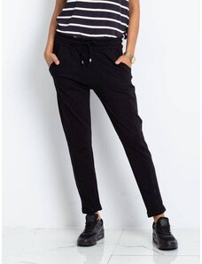 Factory Price Spodnie damskie dzianinowe typu chino czarne (3589.09X)
