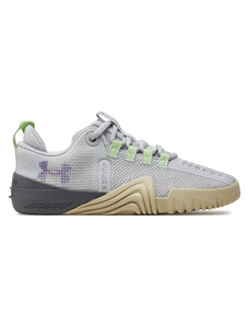 Buty Under Armour Ua W Tribase Reign 6 3027342-100 Halo Gray/High Vis Yellow/Provence Purple