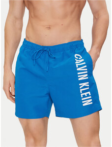 Calvin Klein Swimwear Szorty kąpielowe KM0KM01004 Niebieski Regular Fit