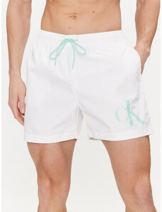Calvin Klein Swimwear Szorty kąpielowe KM0KM01003 Biały Regular Fit