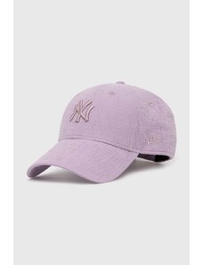 New Era czapka z daszkiem kolor fioletowy z aplikacją LOS ANGELES DODGERS