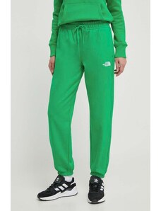The North Face spodnie dresowe kolor zielony gładkie NF0A7ZJFPO81