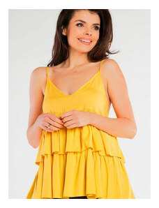 Koszula damska awama model 166794 Yellow