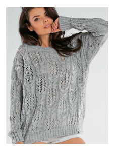Damski sweter awama model 166865 Grey