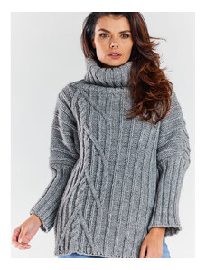 Damski sweter awama model 173936 Grey