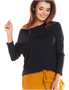 Damski sweter awama model 139554 Black