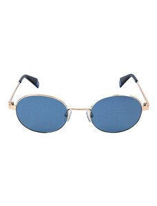 Polaroid Okulary przeciwsłoneczne unisex w kolorze złoto-niebieskim