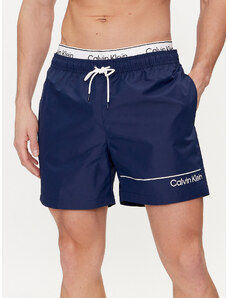 Calvin Klein Swimwear Szorty kąpielowe KM0KM00957 Granatowy Regular Fit