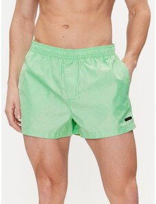 Calvin Klein Swimwear Szorty kąpielowe KM0KM01000 Zielony Regular Fit
