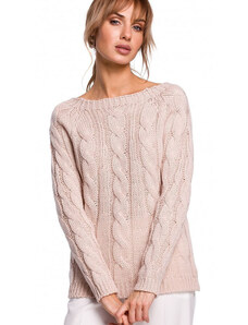 Damski sweter Moe model 142206 Pink