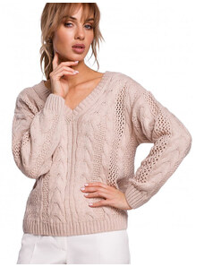 Damski sweter Moe model 142211 Pink