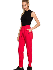 Damskie spodnie dresowe Moe model 169994 Red