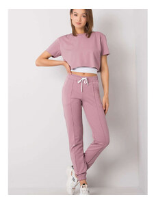 Spodnie damskie Rue Paris model 168892 Pink