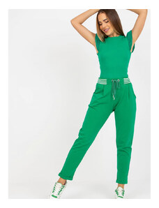 Damskie spodnie dresowe Rue Paris model 168296 Green