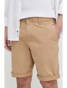Tommy Jeans szorty męskie kolor beżowy DM0DM18812