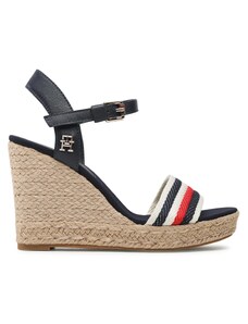 Espadryle Tommy Hilfiger Corporate Wedge FW0FW07086 Space Blue DW6