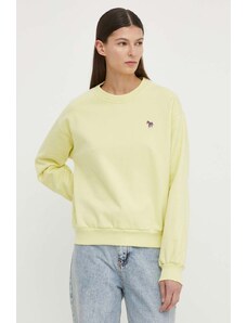 PS Paul Smith bluza bawełniana damska kolor żółty z aplikacją