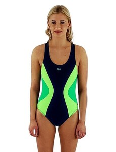 Spin Jednoczęściowy strój kąpielowy Corzaro II FOTO niebiesko-zielony