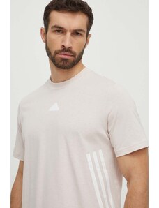 adidas t-shirt bawełniany męski kolor różowy z nadrukiem IX5201