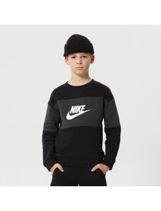 Nike Komplet K Nsw Ft Crew/short Ts Boy Dziecięce Odzież Dresy DO6789-010 Czarny