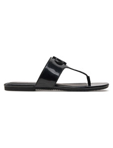 Japonki Calvin Klein Jeans Flat Sandal Slide Toepost Mg Met YW0YW01342 Black BEH