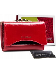 Zgrabny portfel damski z ochroną kart RFID - Peterson