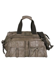 BULL & HUNT Skórzana torba podróżna w kolorze szarobrązowym - 50 x 24 x 25 cm