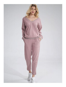 Damskie spodnie dresowe Figl model 155926 Pink