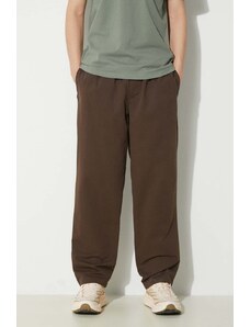 ICECREAM spodnie bawełniane Skate Pant kolor brązowy w fasonie chinos IC24109