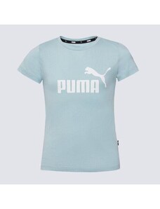 Puma T-Shirt Ss Ess Logo Tee G Dziecięce Ubrania Koszulki 587029 23 Niebieski