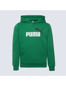 Puma Bluza Z Kapturem Ess+ 2 Col Big Logo Fl B Dziecięce Ubrania Bluzy 586987 76 Zielony