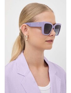 Furla okulary przeciwsłoneczne damskie kolor fioletowy SFU710_5403NN