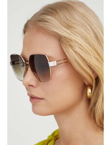 Furla okulary przeciwsłoneczne damskie kolor brązowy SFU716_590300