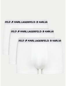KARL LAGERFELD Komplet 3 par bokserek 240M2110 Biały