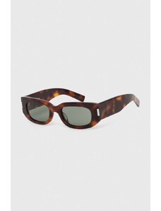 Saint Laurent okulary przeciwsłoneczne kolor brązowy SL 697