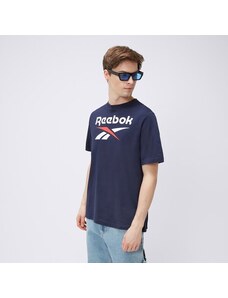 Reebok T-Shirt Reebok Identity Big Logo Męskie Ubrania Koszulki 100071176 Granatowy