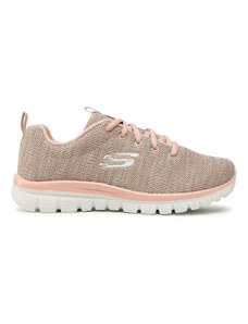 Sneakersy Skechers Twisted Fortune 12614/NTCL Beżowy