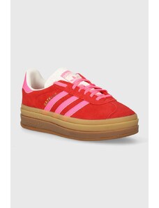 adidas Originals sneakersy zamszowe Gazelle Bold W kolor czerwony IH7496