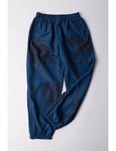 by Parra spodnie Sweat Horse Track Pants kolor granatowy proste medium waist 51237