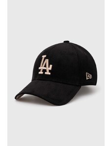 New Era czapka z daszkiem 9Forty Los Angeles Dodgers kolor czarny z aplikacją 60435070