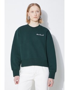 Lacoste bluza damska kolor zielony gładka SF7261
