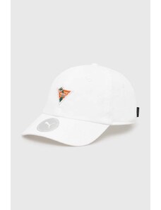 Puma czapka z daszkiem bawełniana PRIME Dad kolor biały z aplikacją 246050