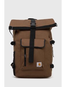 Carhartt WIP plecak Philis Backpack kolor brązowy duży gładki I031575.1ZDXX