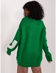 Factory Price Damski sweter oversize zielony (8060)