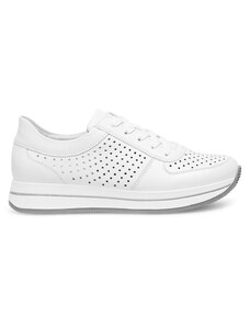 Sneakersy Rieker N4515-80 Biały