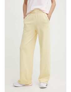 adidas Originals spodnie dresowe bawełniane kolor żółty gładkie IR6020