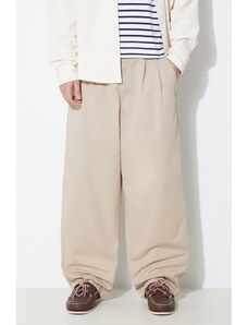Carhartt WIP spodnie bawełniane Marv Pant kolor beżowy proste I033129.G106