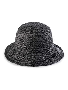 Inny Miss Lou Damski kapelusz plażowy boho Bucket Hat - czarny (UNIVERSAL)