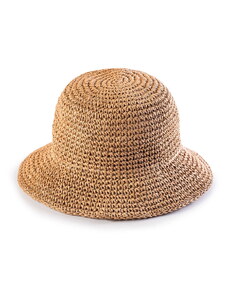 Inny Miss Lou Damski kapelusz plażowy boho Bucket Hat - beżowy (UNIVERSAL)