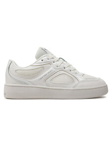 Sneakersy Calvin Klein Jeans Basket Cupsole Low Mix In Met YW0YW01387 Bright White/Silver 01V